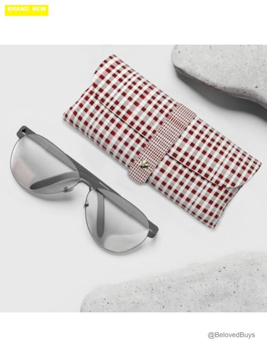 Soft Microfiber Pu Leather Eyeglass Case Pouch for Sunglasses main image 6